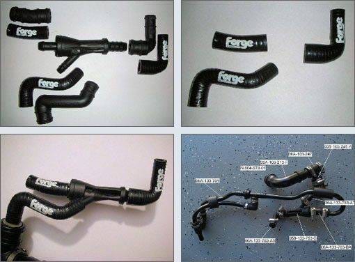 Forge Silicone Breather Hoses for the 225Hp 1.8T, without clamps thumbnail 2