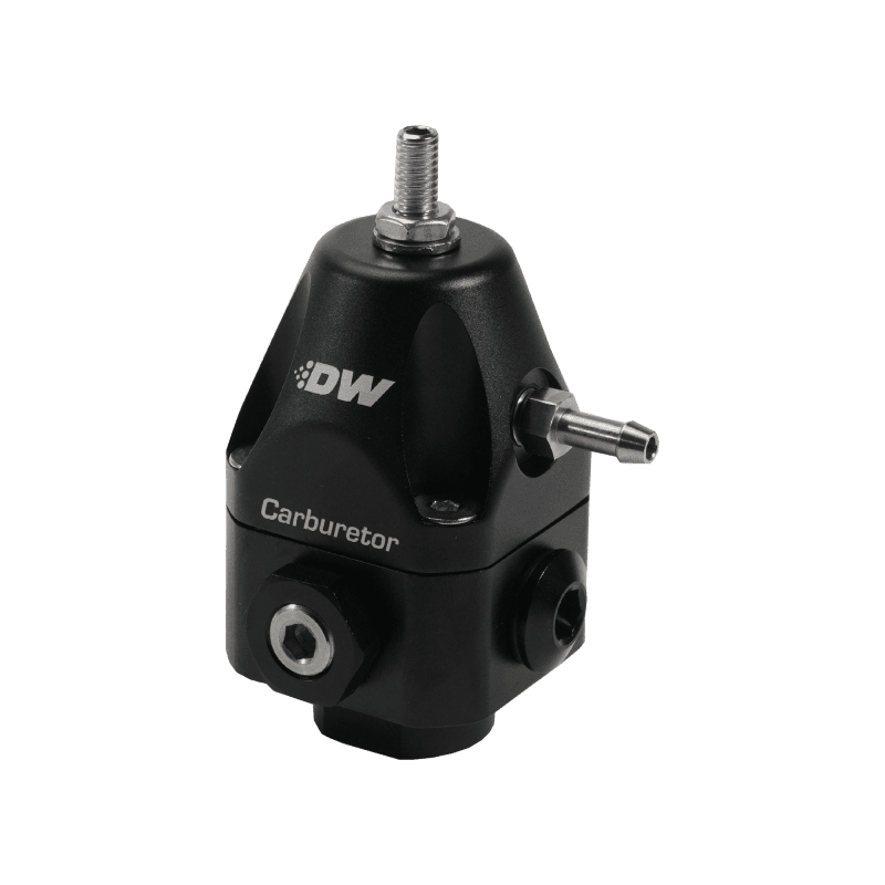 DeatschWerks 6-0550-FRB DeatschWerks Compact Carburetor Adjustable Fuel Regulator 6AN x4 Inlets - 6AN Return - Black thumbnail 2