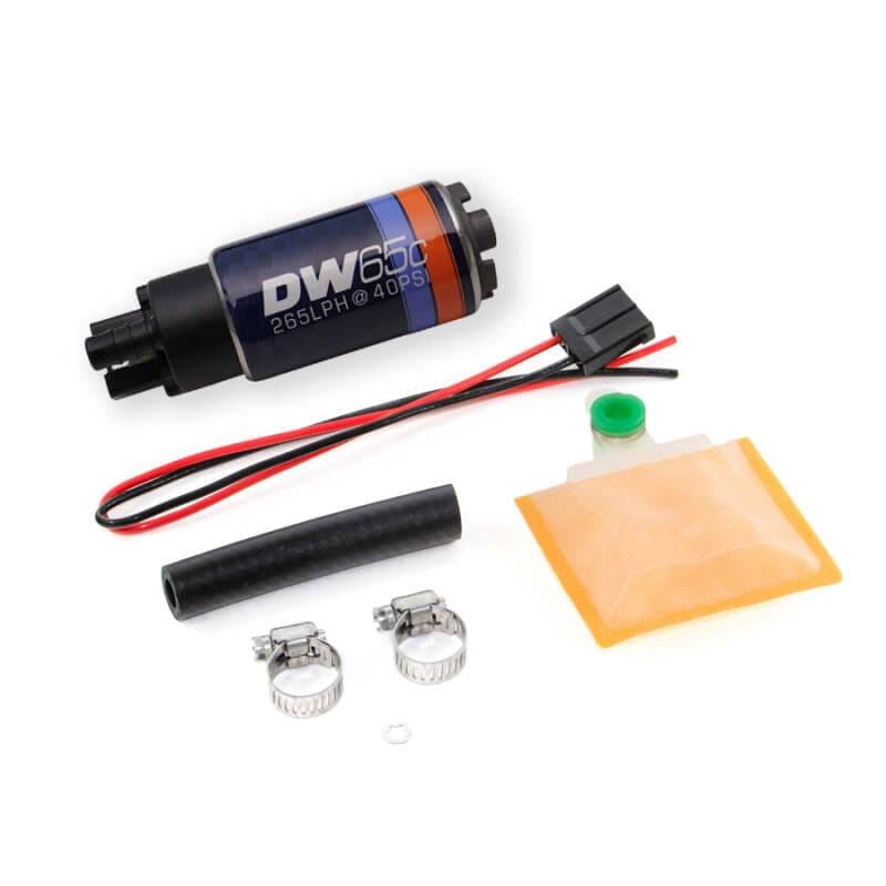 DeatschWerks 9-651-1000 DeatschWerks 265 LPH DW65C Series Compact Fuel Pump w/o Mounting Clips (w/ Universal Install Kit) thumbnail 3