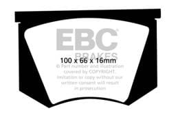 EBC DP2100 EBC 56-57 Triumph TR3 2.0 Greenstuff Front Brake Pads