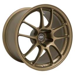 Enkei 460-8105-6515TG Enkei PF01 18x10.5 5x114.3 15mm Offset 75mm Bore Titanium Gold Wheel