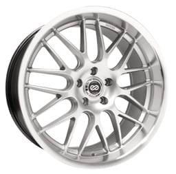 Enkei 469-875-8042HS Enkei Lusso 18x7.5 42mm Offset 5x100 Bolt Pattern 72.6 Bore Hyper Silver w/ Machined Lip Wheel