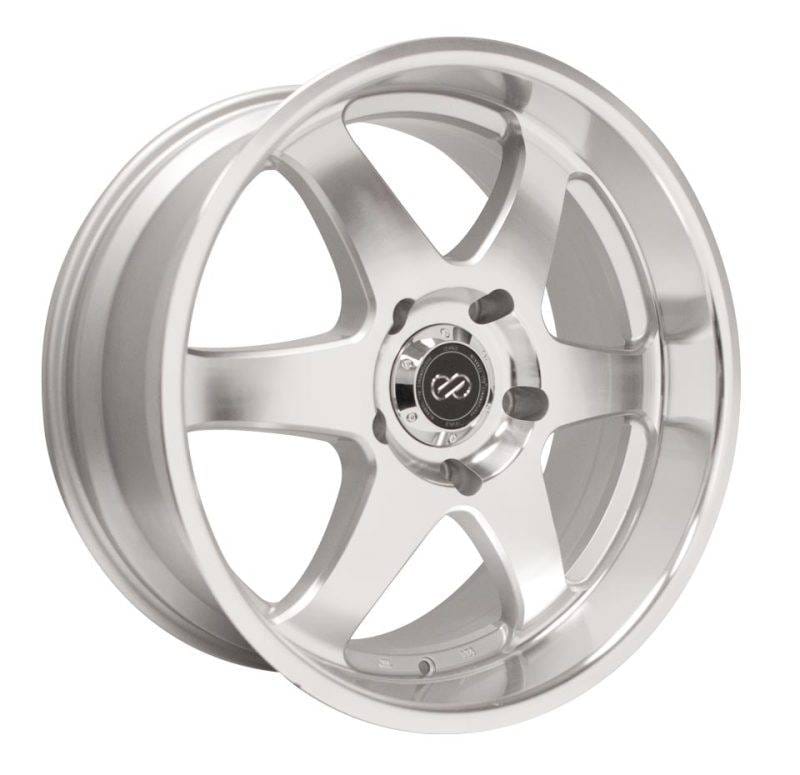 Enkei 470-780-7310SM Enkei ST6 17x8 10mm Offset 5x127 Bolt Pattern 71.6 Bore Dia Silver Machined Wheel