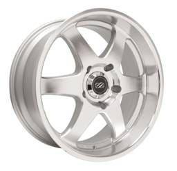 Enkei 470-780-8335SM Enkei ST6 17 x 8 35mm Offset 6x139.7 Bolt Pattern 78mm Bore Dia Silver Machined Wheel