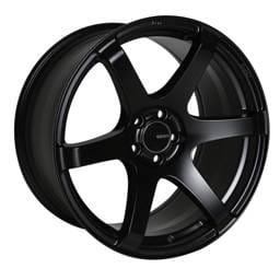 Enkei 485-790-8045BK Enkei T6S 17x9 45mm Offset 5x100 Bolt Pattern 72.6 Bore Matte Black Wheel