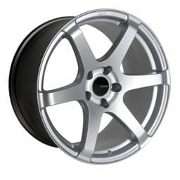 Enkei 485-880-4445SP Enkei T6S 18x8 45mm Offset 5x112 Bolt Pattern 72.6 Bore Matte Silver Wheel