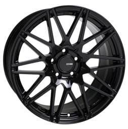 Enkei 515-880-8045BK Enkei TMS 18x8 5x100 45mm Offset 72.6mm Bore Gloss Black Wheel