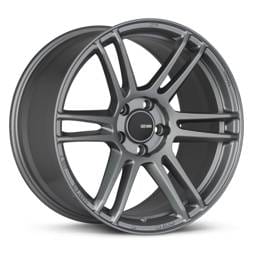 Enkei 530-885-6538GR Enkei TSR-6 18x8.5 5x114.3 38mm Offset 72.6mm Bore Titanium Gray Wheel