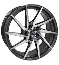 Enkei 500-880-3140GMM Enkei PW10 18x8 5x108 40mm Offset 72.6mm Bore Gunmetal Wheel w/ Machined Spokes Wheel