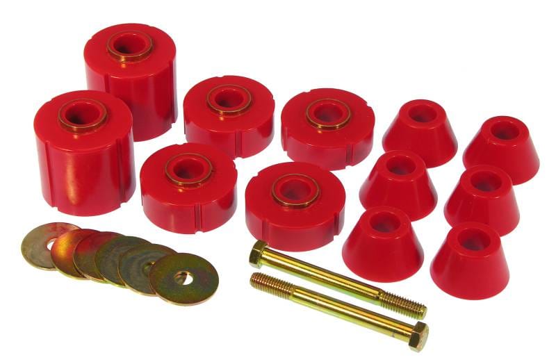 Prothane 7-104 Prothane 73-80 GM Body Mount 12 Bushing Kit - Red thumbnail 2