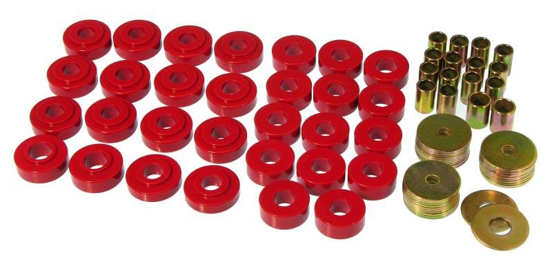 Prothane 7-122 Prothane 65-67 GM Convertible Body Mount Kit - Red thumbnail 2