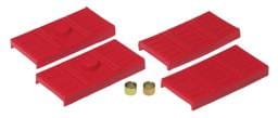 Prothane 7-1707 Prothane 67-69 GM F-Body Upper/Lower Spring Pad (Mono) - Red