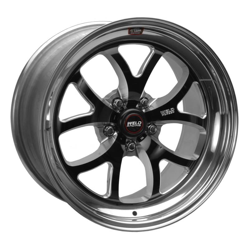 Weld 76HB8050W21A Weld S76 18x5 / 5x115mm BP / 2.1in. BS Black Wheel (High Pad) - Non-Beadlock