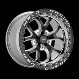 Weld 76LB508B45F Weld S76 15x8 Black 5x4.75 4.5 BS Black SBL MT