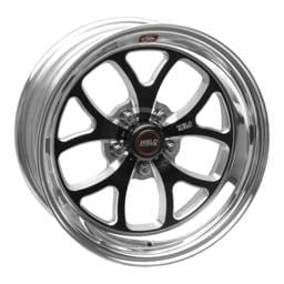 Weld 76LB7105A75A Weld S76 17x10.5 / 5x4.5 BP / 7.4in. BS Black Wheel (Low Pad) - Non-Beadlock
