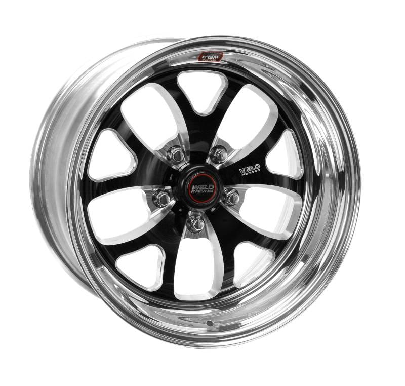 Weld 76MB7045A22A Weld S76 17x4.5 / 5x4.5 BP / 2.2in. BS Black Wheel (Medium Pad) - Non-Beadlock