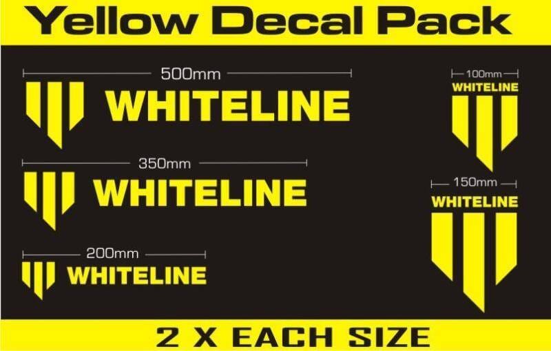 Whiteline KWM001 Whiteline Decal Kits 10 Pk Yellow