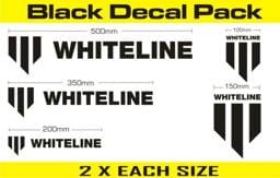 Whiteline KWM002 Whiteline Decal Kits 10 Pk Black