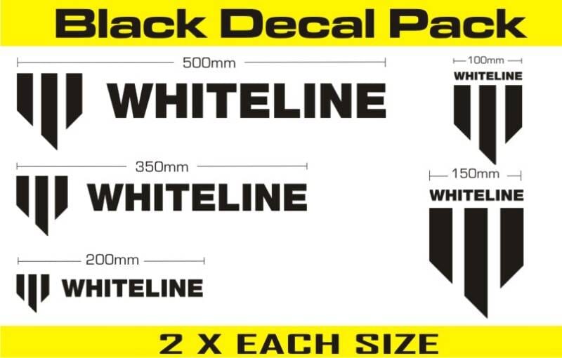 Whiteline KWM002 Whiteline Decal Kits 10 Pk Black