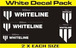 Whiteline KWM004 Whiteline Branded Decal Pack - White