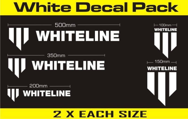 Whiteline KWM004 Whiteline Branded Decal Pack - White