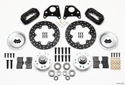 Wilwood 140-2711-BD Wilwood Forged Dynalite Front Drag Kit Drilled Rotor 62-72 CDP B & E Body-Drum