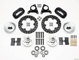 Wilwood 140-2719-BD Wilwood Forged Dynalite Front Drag Kit Drilled Rotor CPD 73-80 A E B All F w/Disc