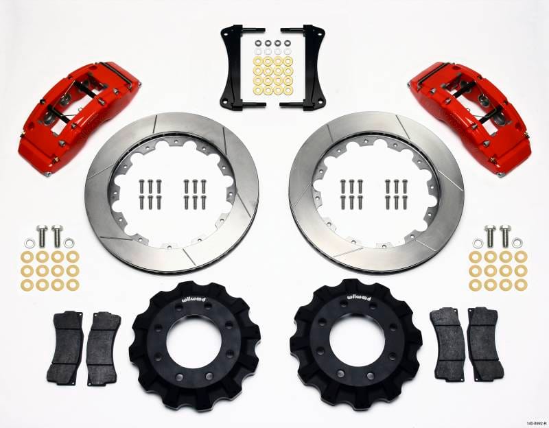 Wilwood 140-8992-R Wilwood TC6R Front Kit 16.00in Red 1999-2014 GM Truck/SUV 1500