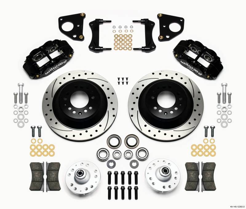 Wilwood 140-12282-D Wilwood Narrow Superlite 6R Front Hub & 1PC Rtr Kit 12.88in Drilled 62-72 CDP B & E Body-Drum