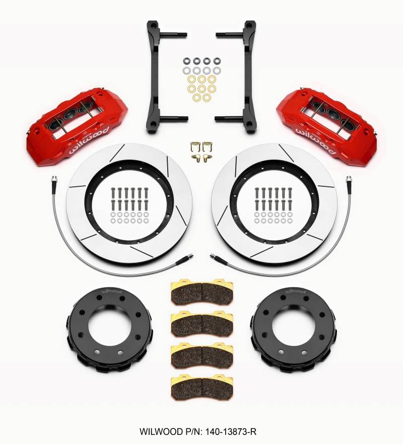 Wilwood 140-13873-R Wilwood TX6R Front Kit 15.00in Red 2011-2015 GM Truck/SUV 2500