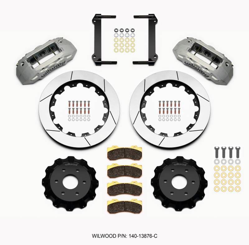 Wilwood 140-13876-C Wilwood TX6R Front Kit 16.00in Clear Ano 1999-2014 GM Truck/SUV 1500