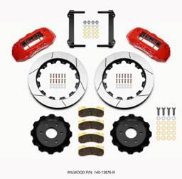 Wilwood 140-13876-R Wilwood TX6R Front Kit 16.00in Red 1999-2014 GM Truck/SUV 1500
