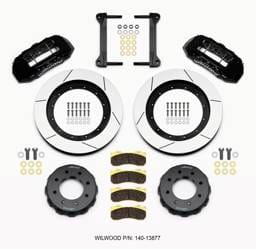 Wilwood 140-13877 Wilwood TX6R Front Kit 16.00in Black 1999-2010 GM H2 Truck/SUV 2500