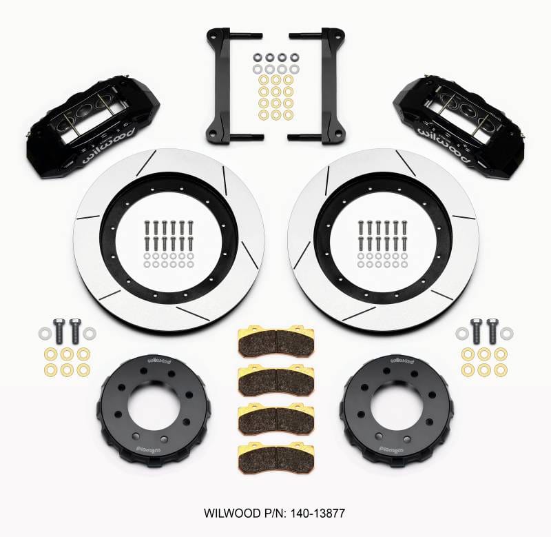 Wilwood 140-13877 Wilwood TX6R Front Kit 16.00in Black 1999-2010 GM H2 Truck/SUV 2500