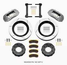 Wilwood 140-13877-C Wilwood TX6R Front Kit 16.00in Clear Ano 1999-2010 GM H2 Truck/SUV 2500