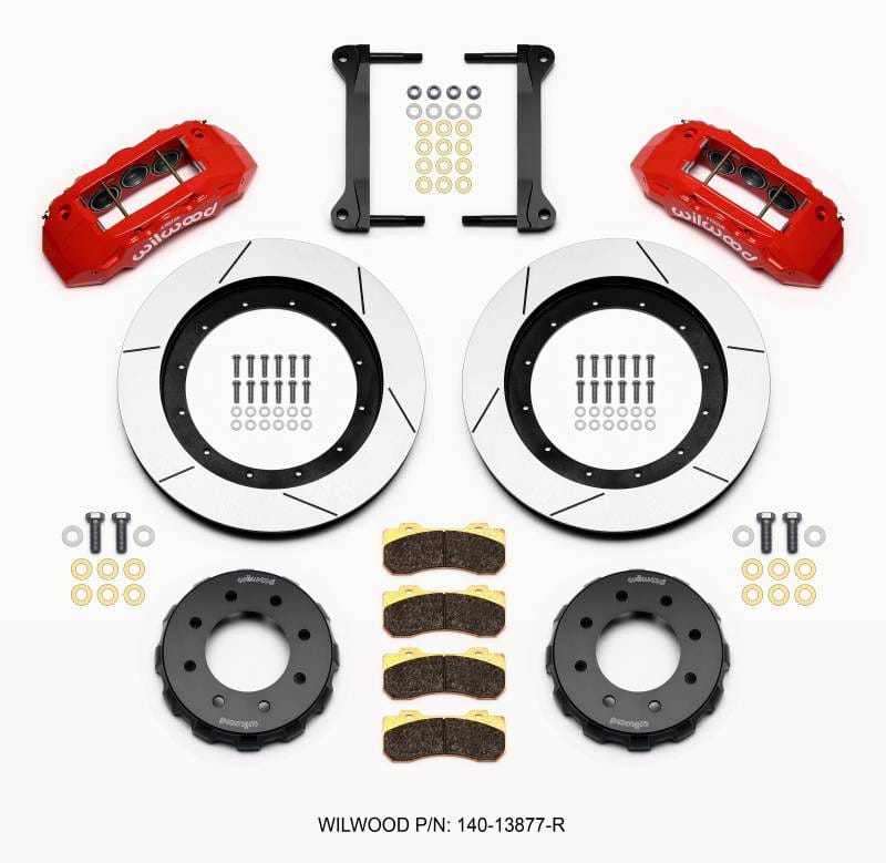 Wilwood 140-13877-R Wilwood TX6R Front Kit 16.00in Red 1999-2010 GM H2 Truck/SUV 2500
