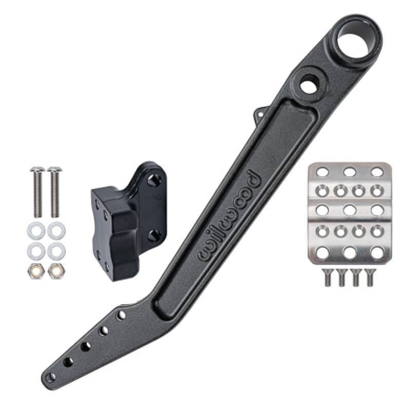 Wilwood 340-16399 Wilwood Adjustable 5.5-6.25:1 Ratio Reverse Mount Pedal Replacement Kit - Black E-coat