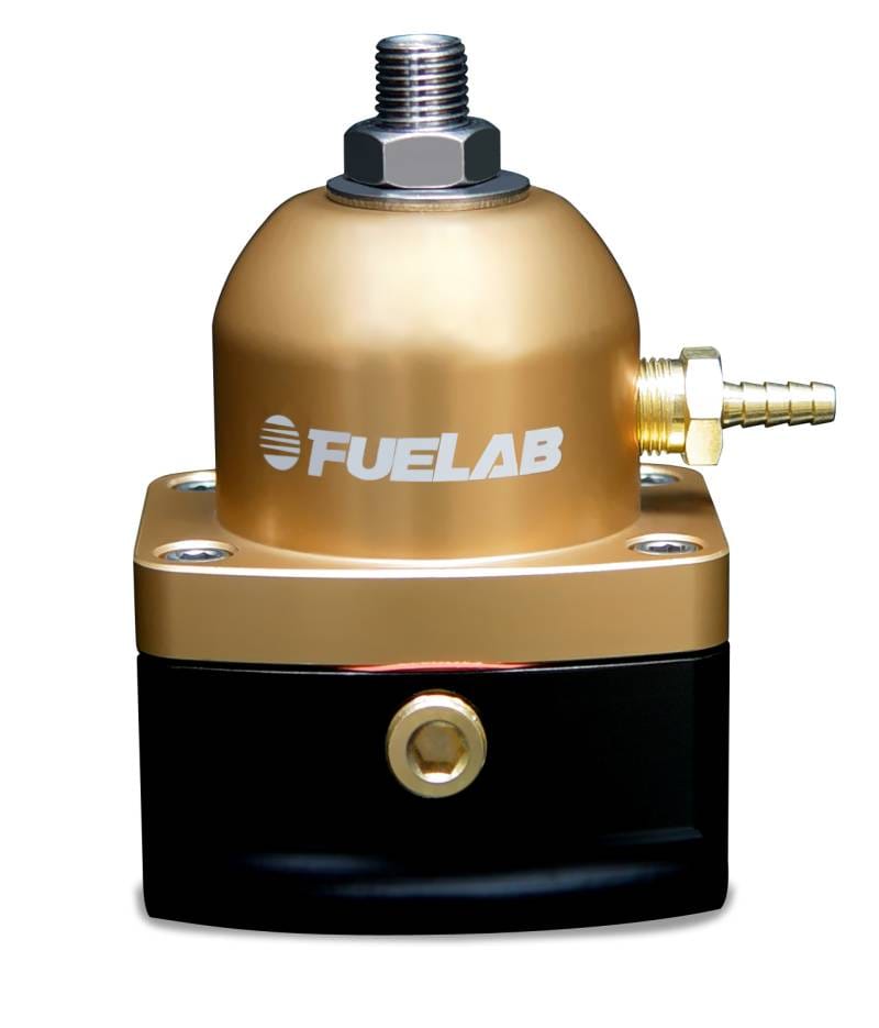 Fuelab 51503-5 Fuelab 515 Carb Adjustable FPR 4-12 PSI (2) -10AN In (1) -6AN Return - Gold thumbnail 2