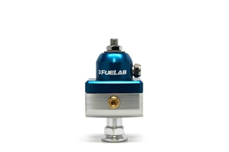 Fuelab 57502-3 Fuelab 575 Carb Adjustable Mini FPR Blocking 1-3 PSI (1) -6AN In (2) -6AN Out - Blue thumbnail 2