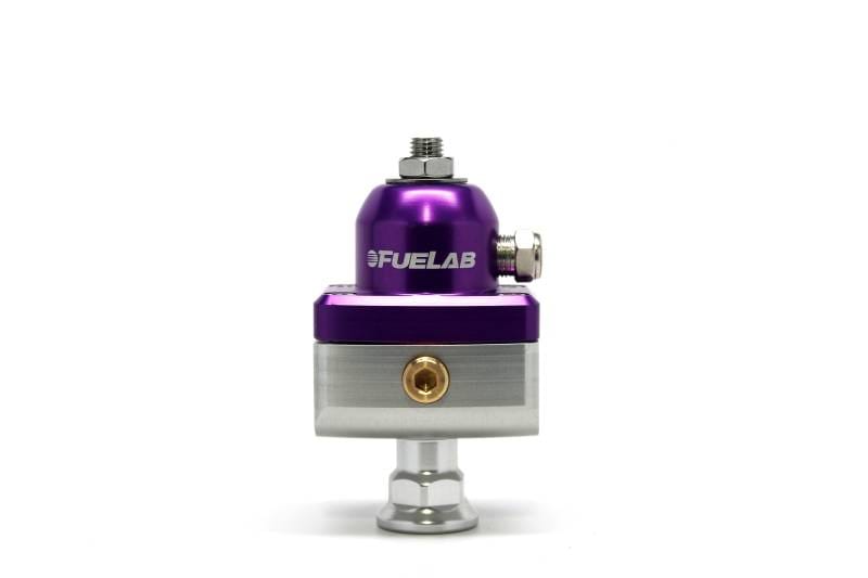 Fuelab 57502-4 Fuelab 575 Carb Adjustable Mini FPR Blocking 1-3 PSI (1) -6AN In (2) -6AN Out - Purple thumbnail 2