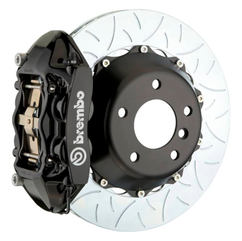 Brembo 2P3.9044A1 Brembo 15-18 M3 Excl CC Brakes Rr GT BBK 4Pis Cast 380x28 2pc Rotor Slotted Type3-Black thumbnail 2