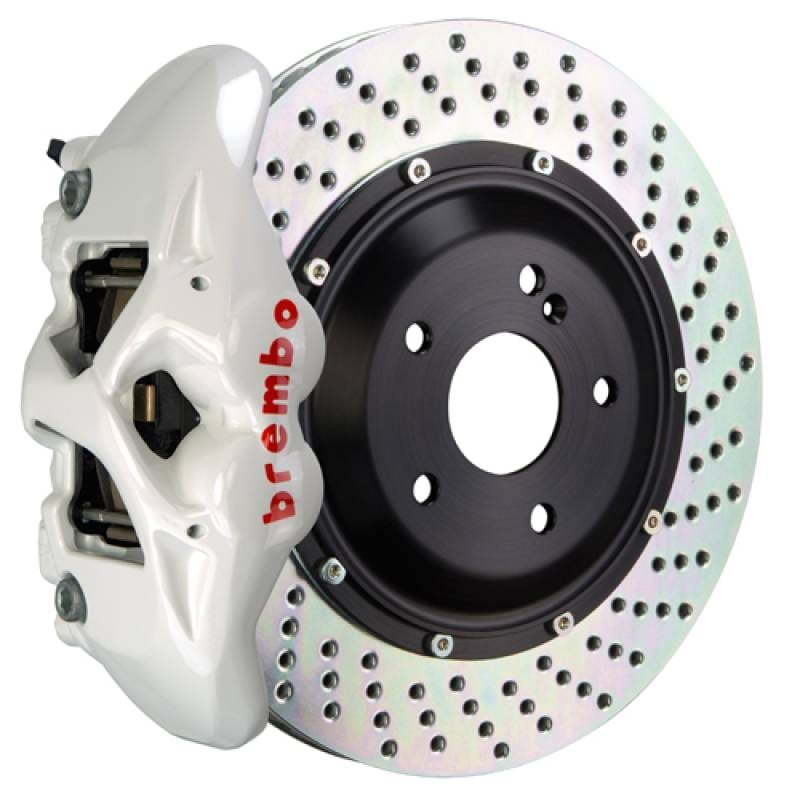 Brembo 2S1.9014A6 Brembo 15-18 M3 (CC Brake Eqpt) Rr GT BBK 4Pis Cast 380x28 2pc Rotor Drilled-White thumbnail 2