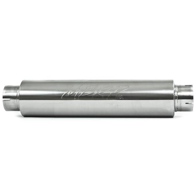 MBRP Exhaust pM1004 MBRP Universal Quiet Tone Muffler 4in Inlet/Outlet 24in Body 6in Dia 30in Overall T304 thumbnail 5