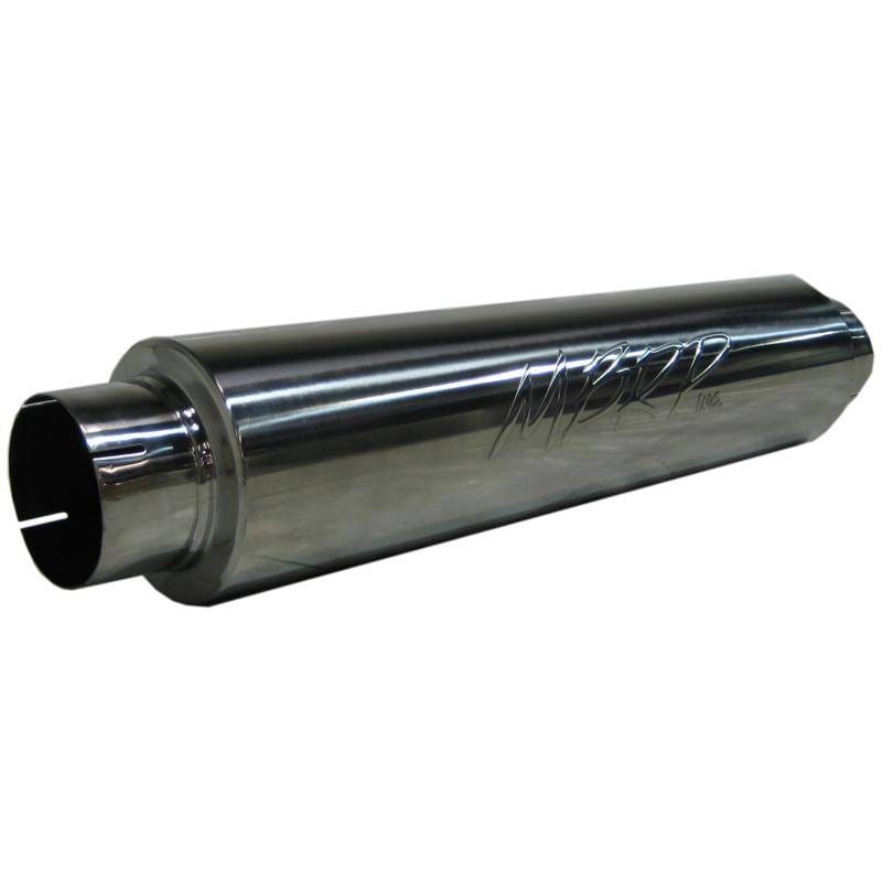MBRP Exhaust pM1004A MBRP Universal Quiet Tone Muffler 4in Inlet/Outlet 24in Body 6in Dia 30in Overall Aluminum thumbnail 8