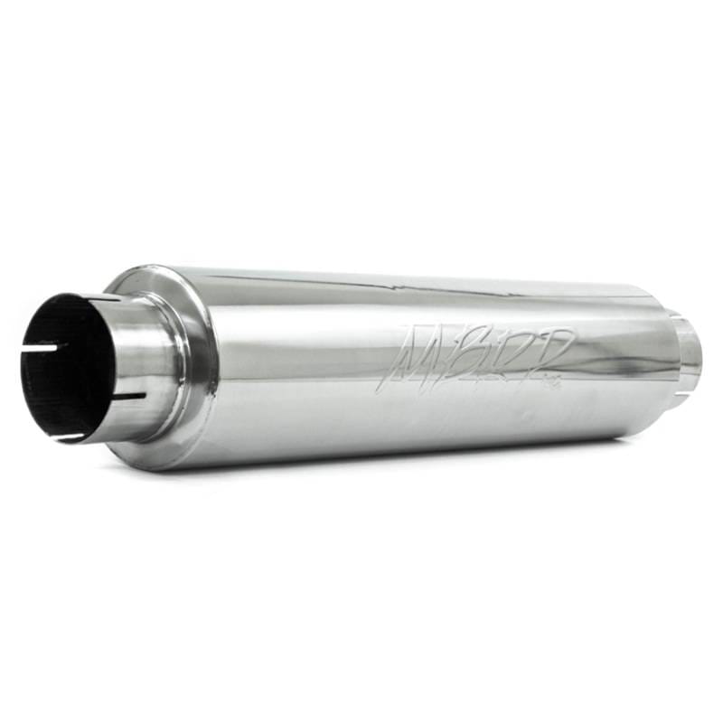 MBRP Exhaust pM1004S MBRP Universal Quiet Tone Muffler 4in Inlet/Outlet 24in Body 6in Dia 30in Overall T409 thumbnail 2