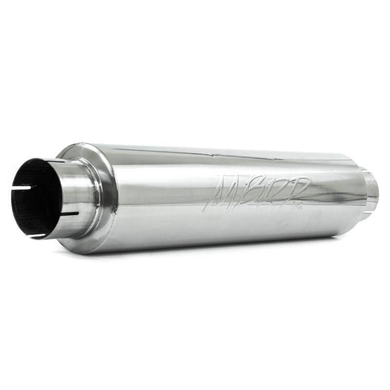 MBRP Exhaust pM1004S MBRP Universal Quiet Tone Muffler 4in Inlet/Outlet 24in Body 6in Dia 30in Overall T409 thumbnail 6