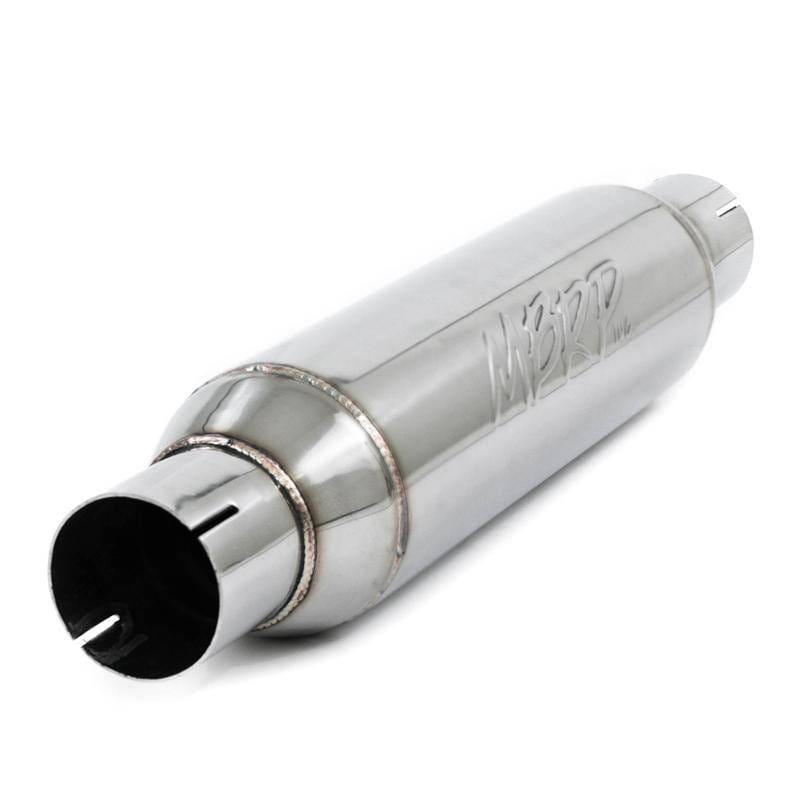 MBRP Exhaust pR1012 MBRP Universal Resonator 2.5in inlet/outlet 16in body 20in overall T304 thumbnail 2