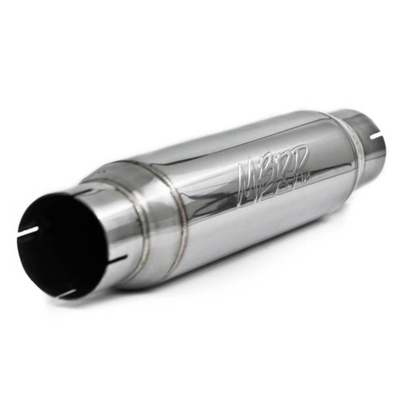 MBRP Exhaust pR1013 MBRP Universal Resonator 3in Inlet /Outlet 16in Body 20in Overall T304 thumbnail 8