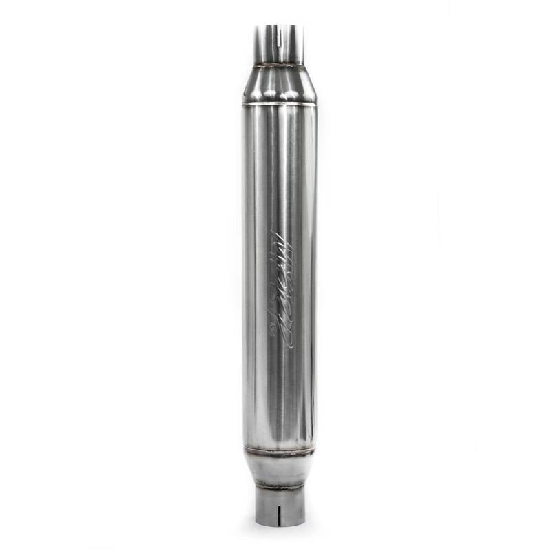 MBRP Exhaust pR1016 MBRP Universal Resonator 2.5in inlet/outlet 22in body 26in overall T304 thumbnail 2