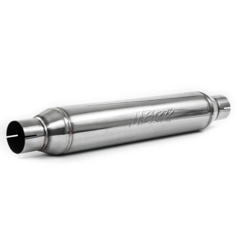 MBRP Exhaust pR1016 MBRP Universal Resonator 2.5in inlet/outlet 22in body 26in overall T304 thumbnail 4